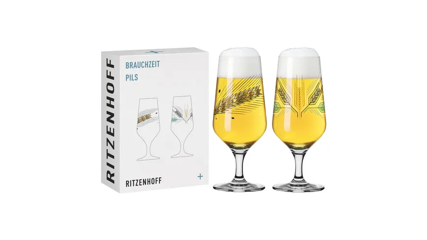 RITZENHOFF Pilsglas Brauchzeit  2er #5 #6 A. Preis F22