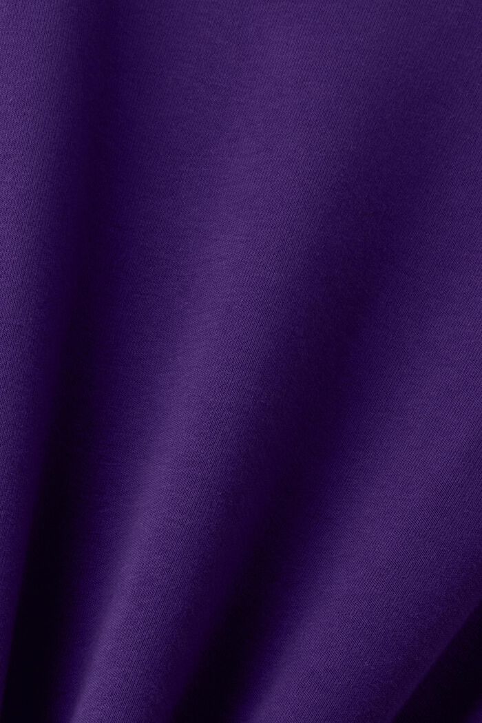 Mini-Sweatkleid mit V-Ausschnitt
