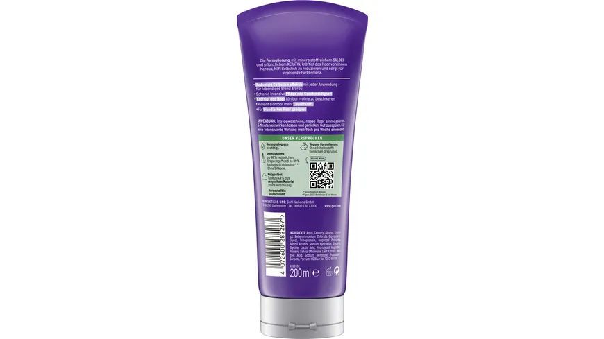 GUHL Silberglanz & Pflege Anti-Gelbstich Kur 200 ml