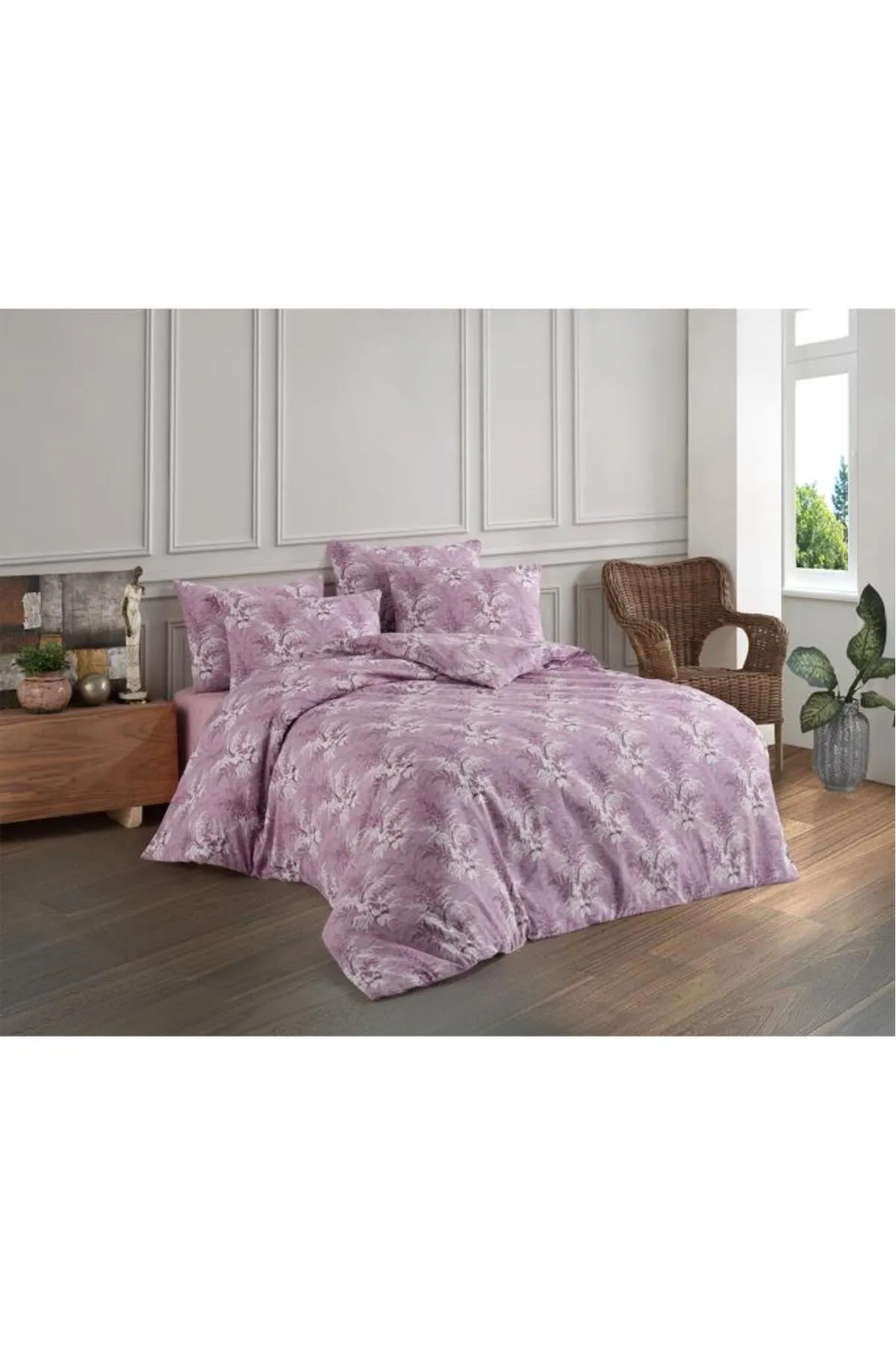Çeyiz Diyarı  Diego Bettwäsche-Set für Doppelbett, Flieder