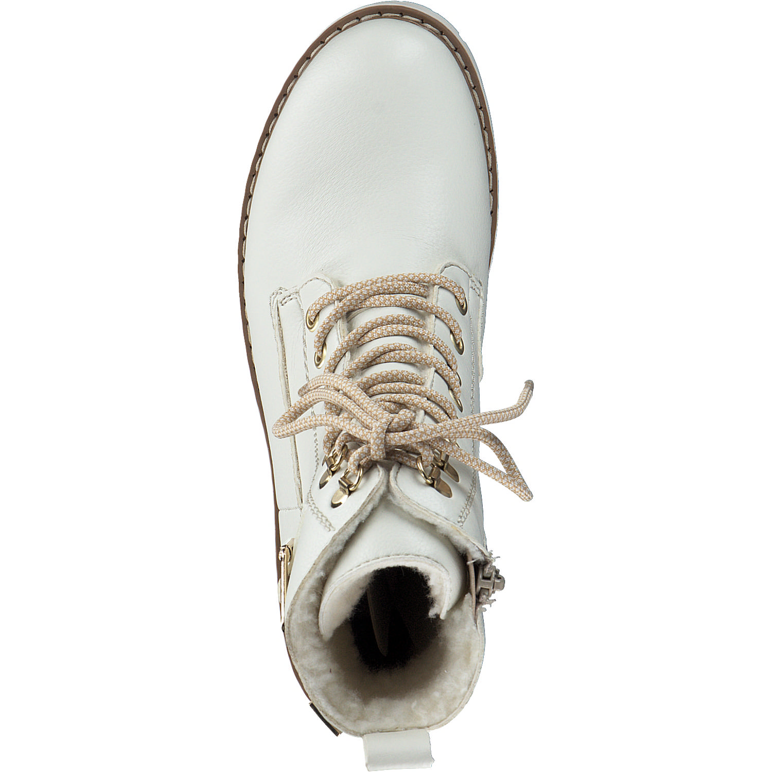 Rieker Y9126, Schnürstiefel, Damen, Weiß