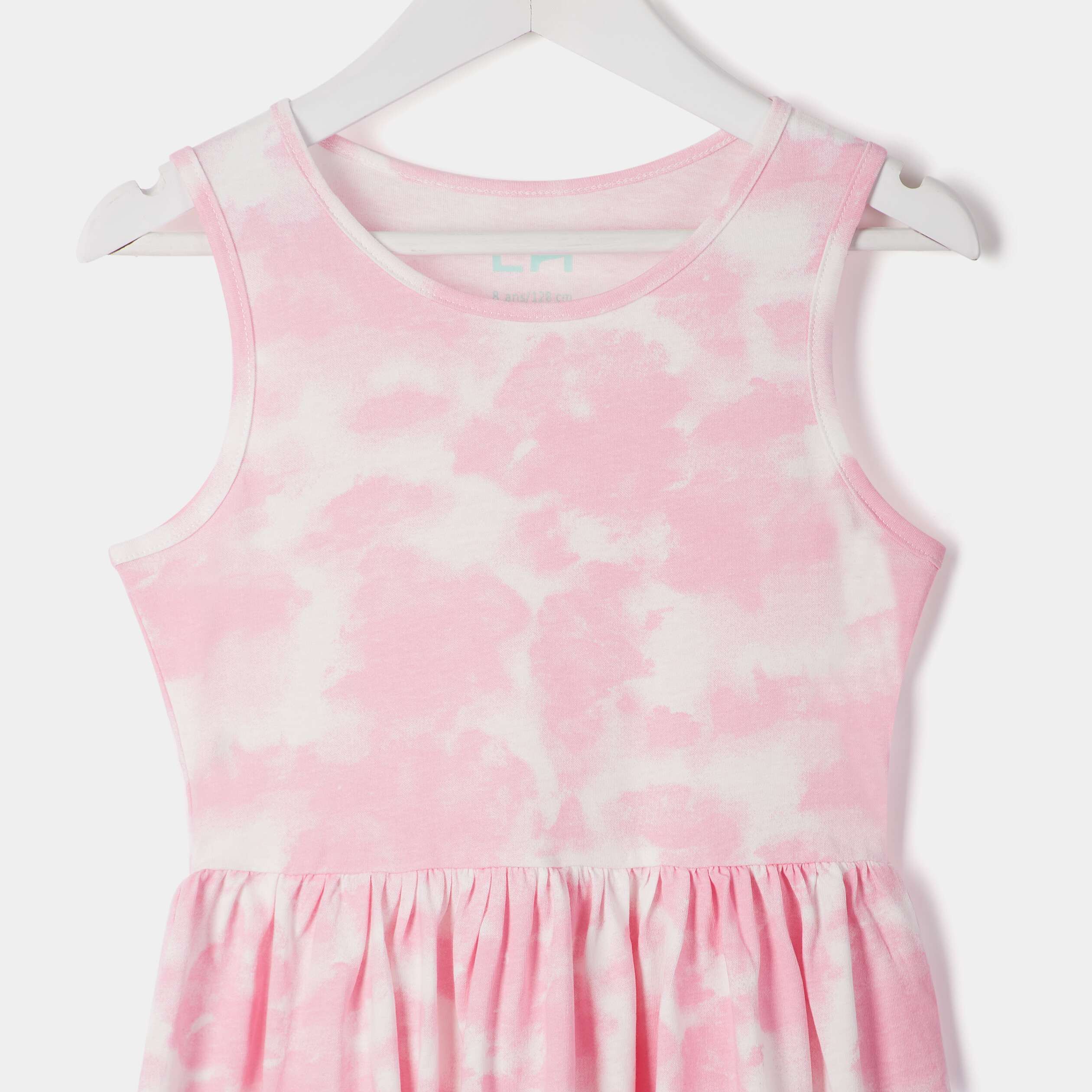 Robe évasée sans manches blanc fille | La Halle