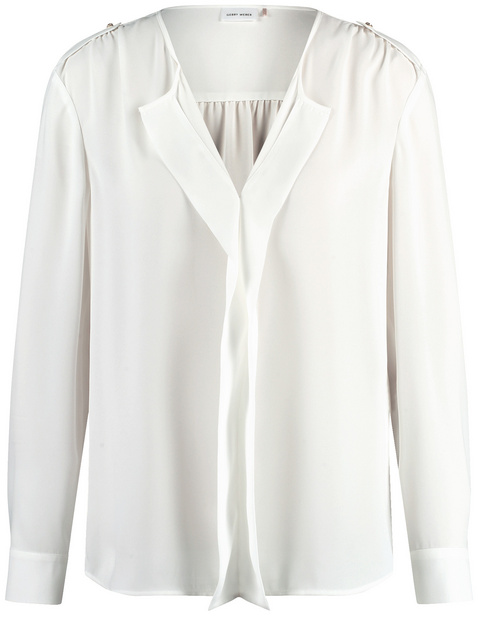 Zarte Bluse mit dekorativer Front