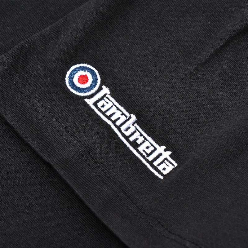 Lambretta Chest Stripe Herren T-Shirt SS0157-BLK