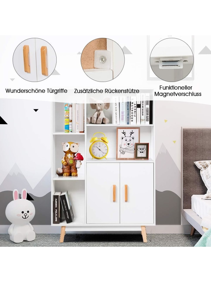 COSTWAY Sideboard in Weiß günstig kaufen 80 cm
