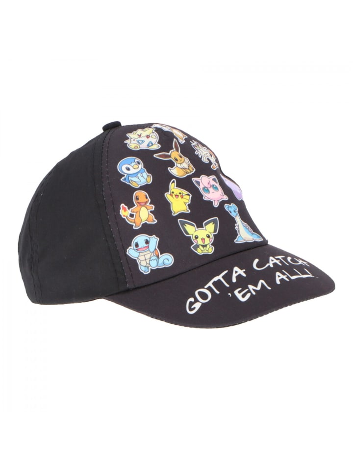 Pokémon Kinderkappe Cap Kopfbedeckung Stilvoller Sonnenschutz in Schwarz günstig kaufen