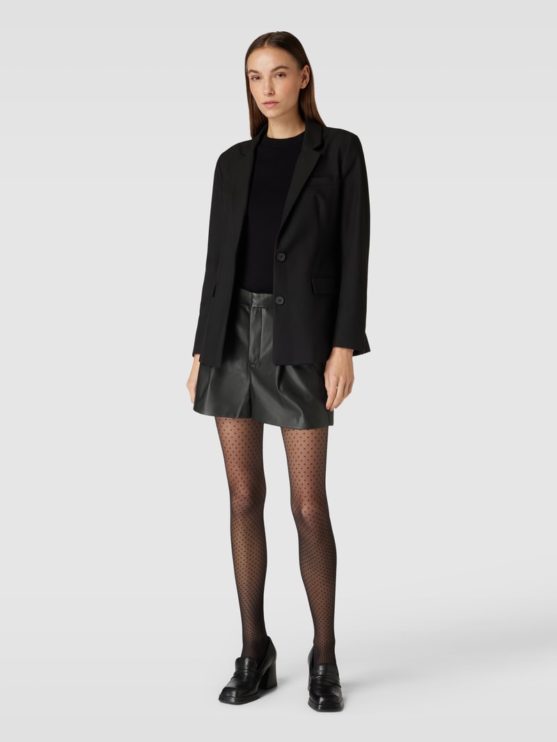 Shorts in Leder-Optik mit Gesäßtaschen in black