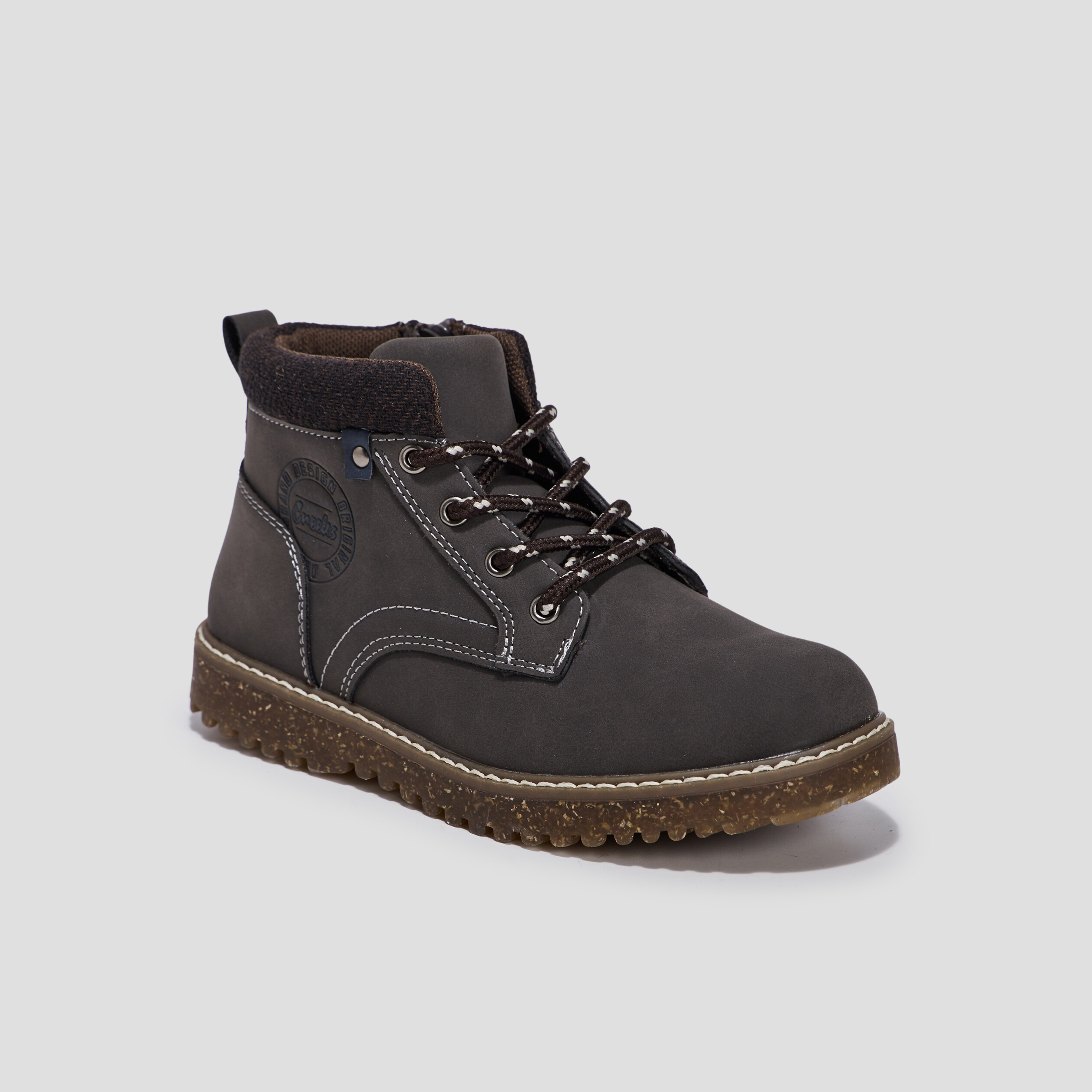 Bottines à lacets marron garçon | La Halle