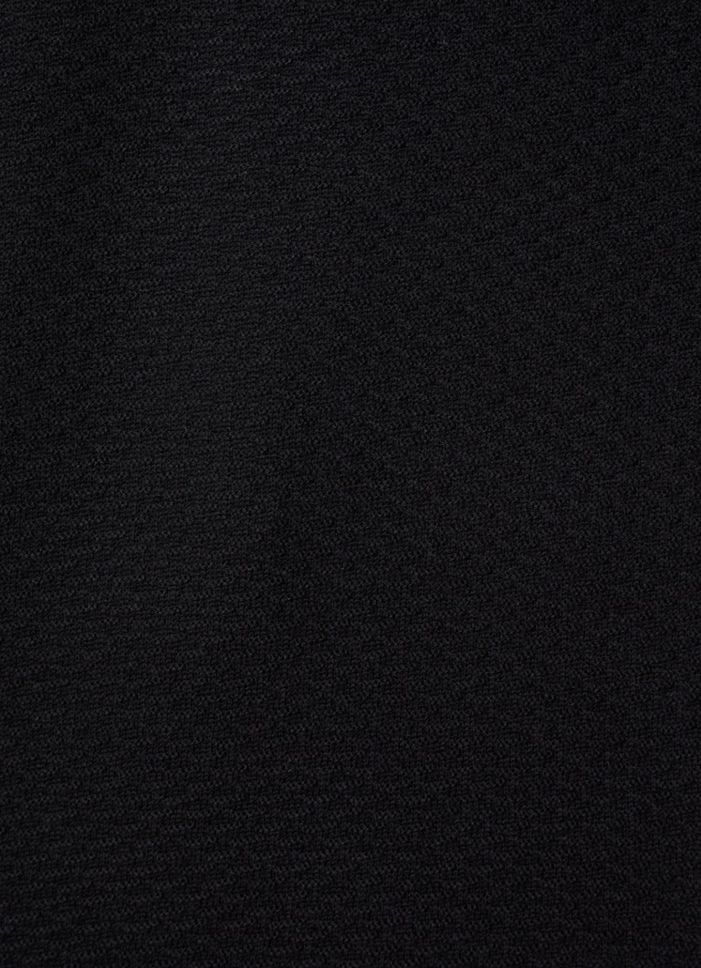 HUGO BOSS Sastoon fine knit sweater in wool blend with half zip