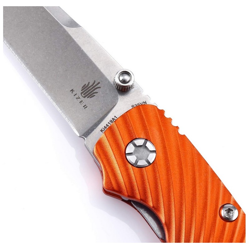 Kizer Silver Orange, Taktische Messer. Designer Kizer. (Kizer Messer).