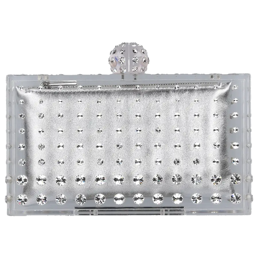 Aquazzura - Clutch TEQUILLA Harz - grau