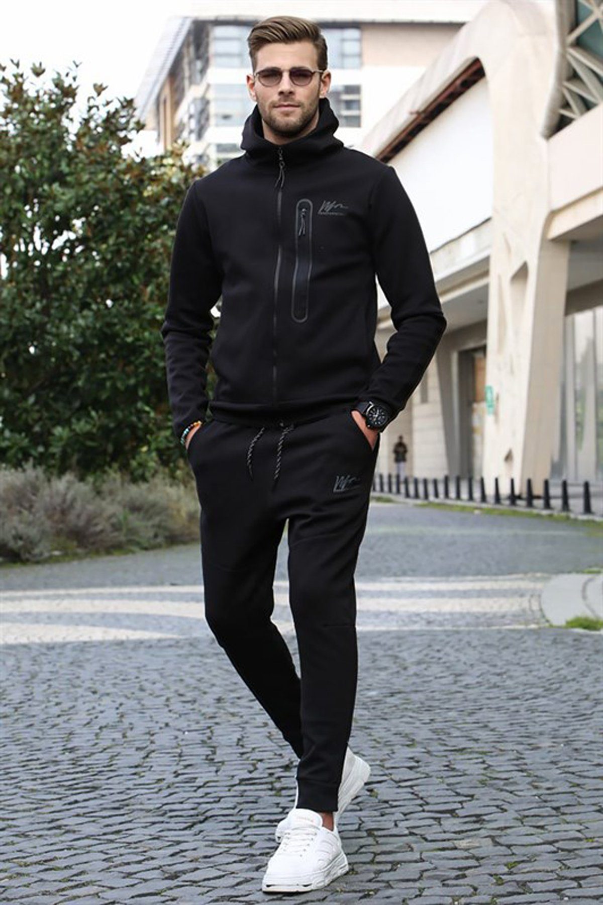 STYLEOVER Trainingsanzug Bedruckter Trainingsanzug mit normaler Passform