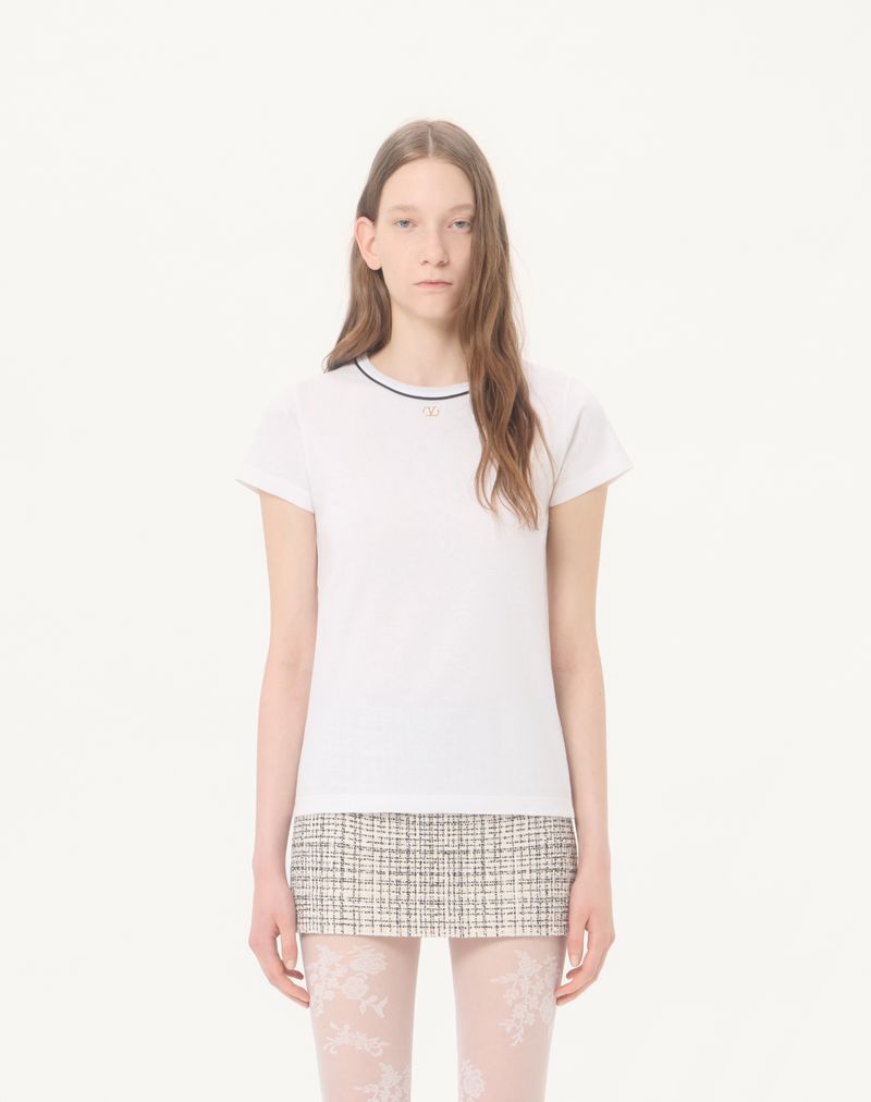 Camiseta de malha de algodão