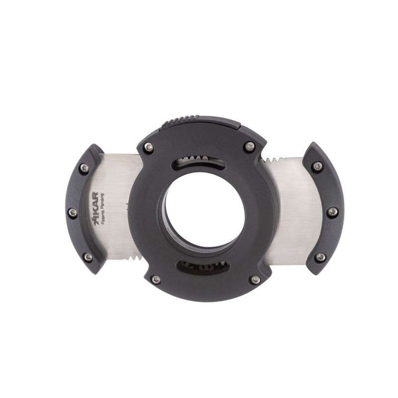 Tagliasigari Xikar XO Brushed Black lame nere. (cigar cutters).