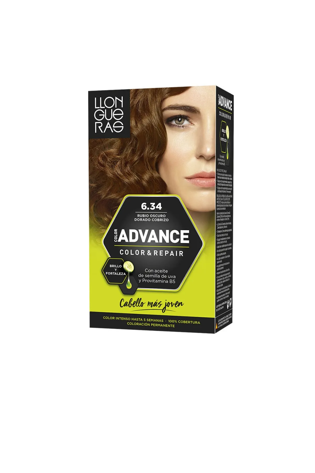 Llongueras  Color Advance #6,34-Rot Oscuro Dorado Cobrizo Llongueras