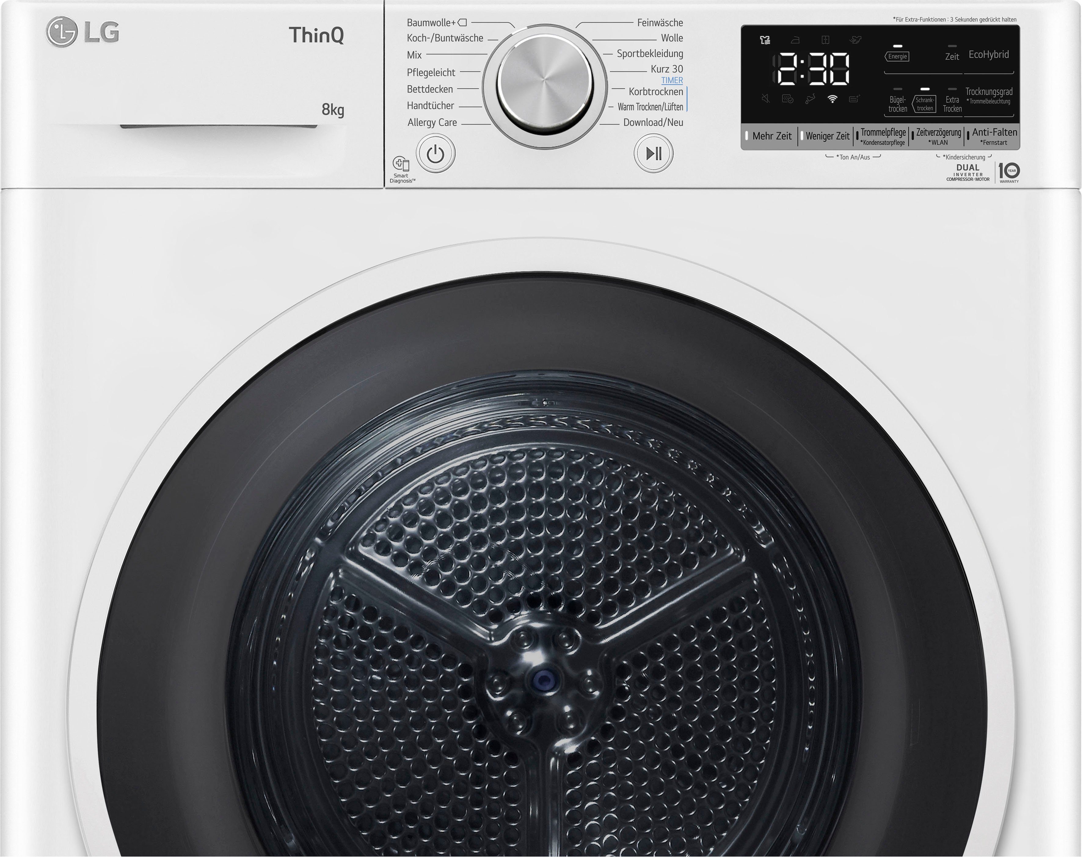 LG Wärmepumpentrockner RT80V9, 8 kg