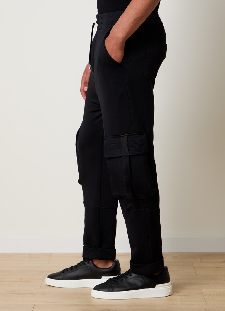 Pantaloni de trening conici Balmain cu buzunare încastrate