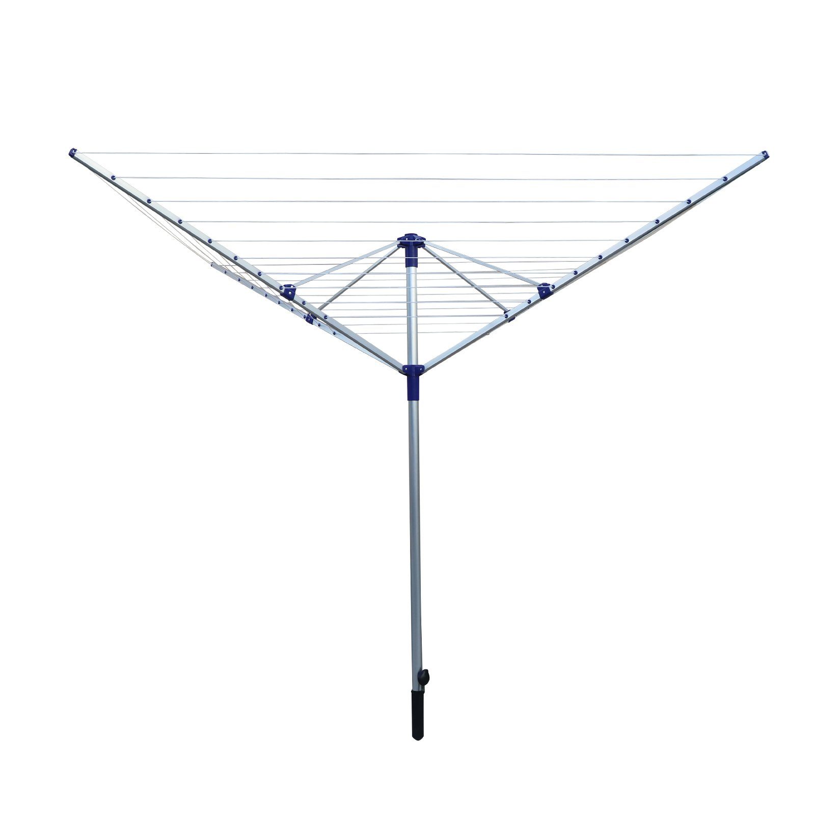 KAHOO Wäschespinne Höhenverstellbarer Wäscheständer, 40/50m Leinen, 360° drehbar