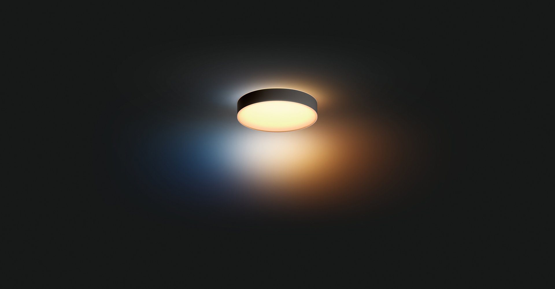 Philips Hue LED Deckenleuchte Enrave, Dimmfunktion, LED fest integriert, Warmweiß