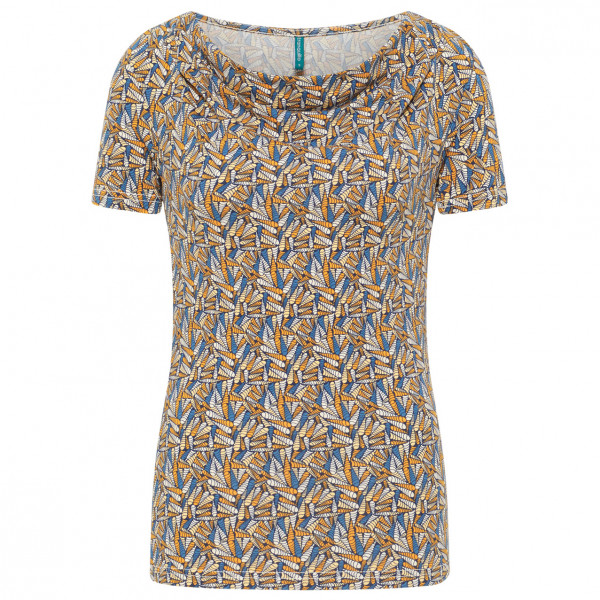Tranquillo - Women's Gathered Neck Jersey-Shirt S/S