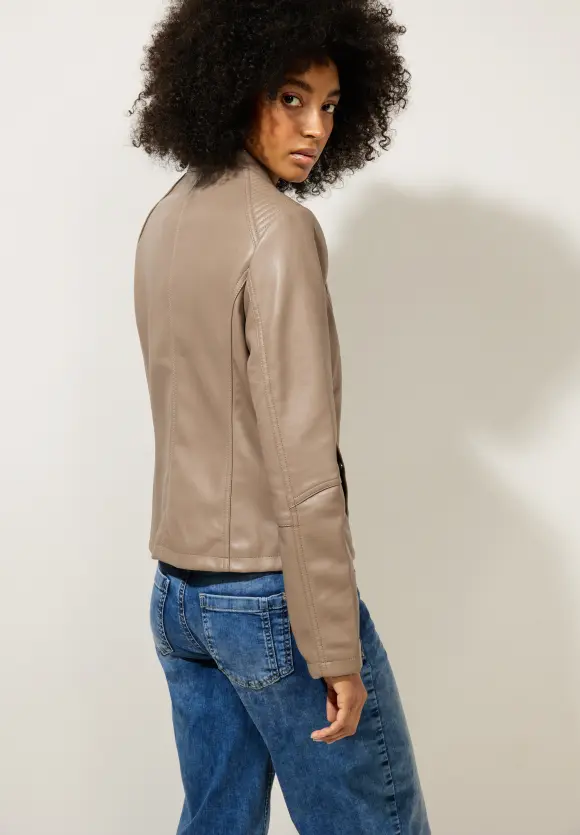 Street One Jacke in Lederoptik