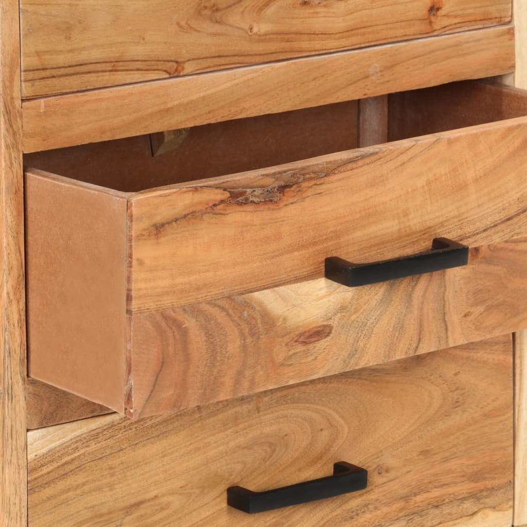 vidaXL Sideboard Sideboard 88x30x73 cm Akazie Massivholz (1 St)