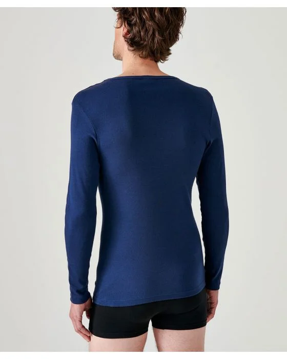Lot de 2 tee-shirts Essential col V, manches longues