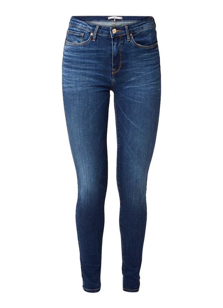 Blugi Tommy Hilfiger Heritage Stretch cu talie medie