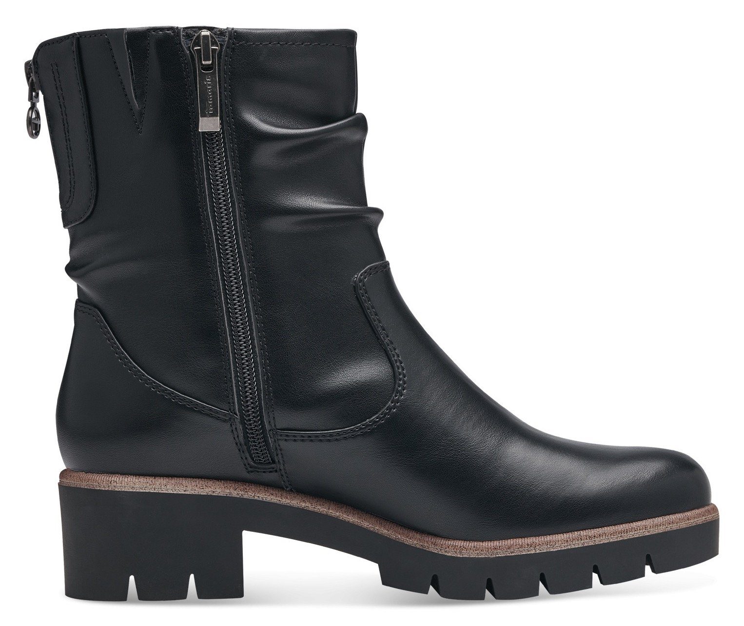 Tamaris Stiefelette mit Falten im slouchy Look