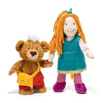 Knopf Teddybär, 25 cm, hellbraun
