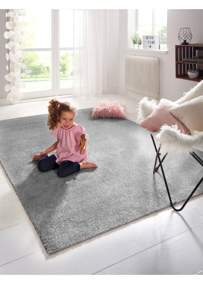 Waschbarer Teppich mit weichem Flor