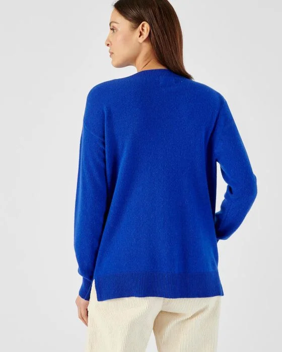 Pull col rond en pur cachemire
