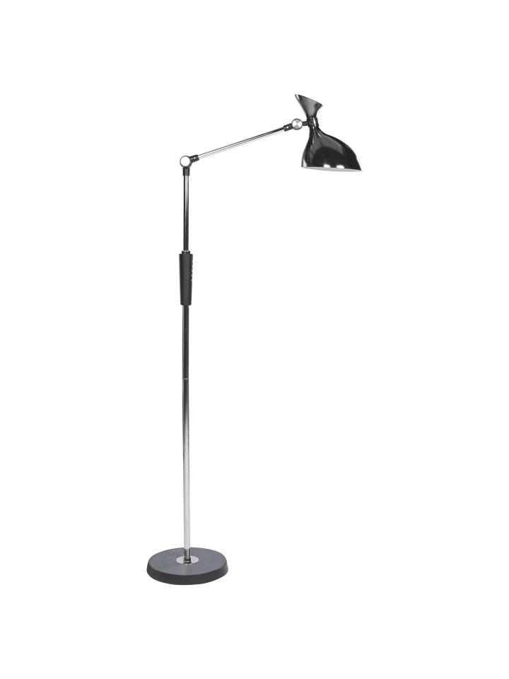 Beliani Stehleuchten ANDROMEDA in Silber/Schwarz - (W) 52 x (H) 169 x (L) 26 cm günstig kaufen onesize
