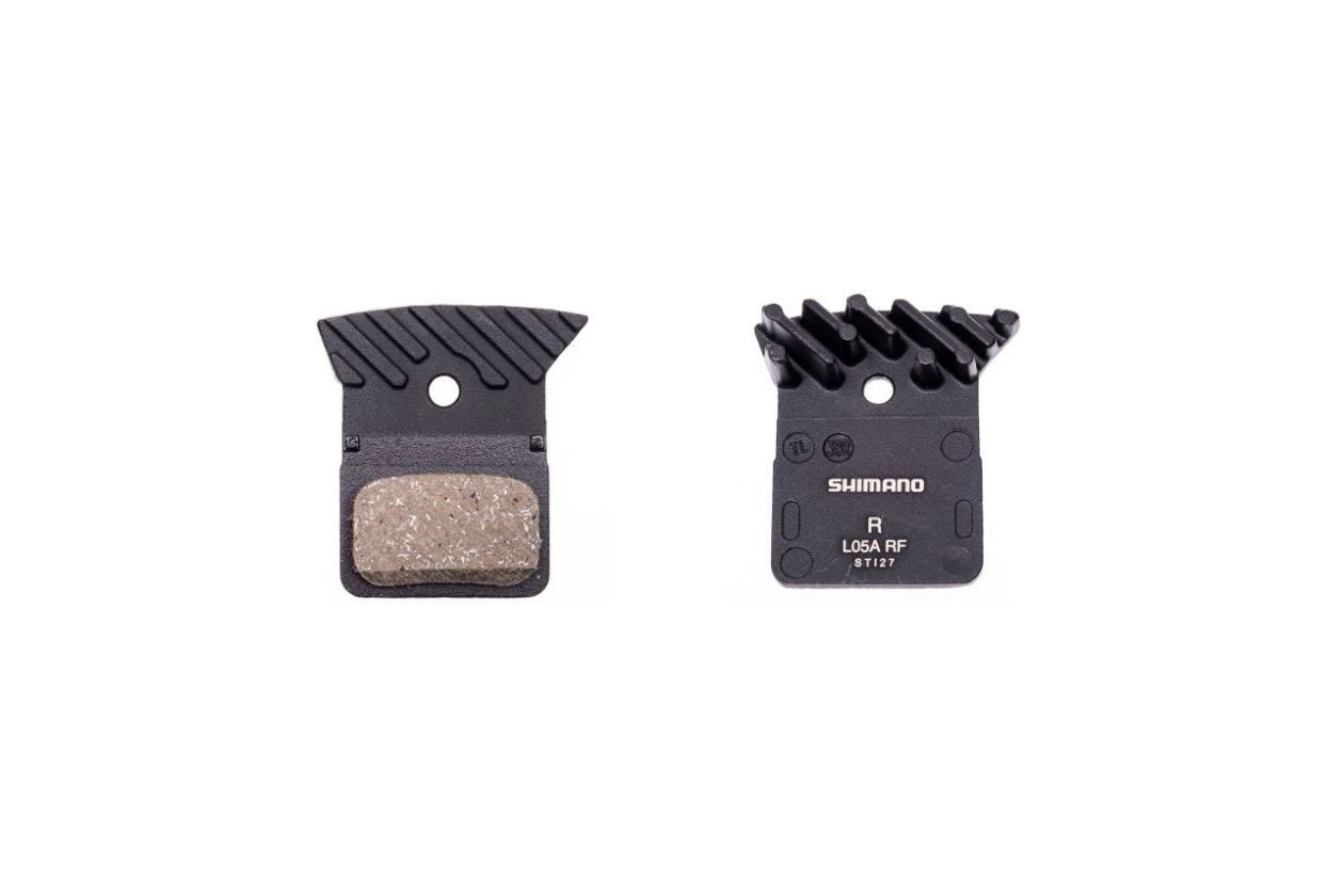 Shimano Scheibenbremsbelu00e4ge L05A Resin Typ L Ku00fchlrippen
