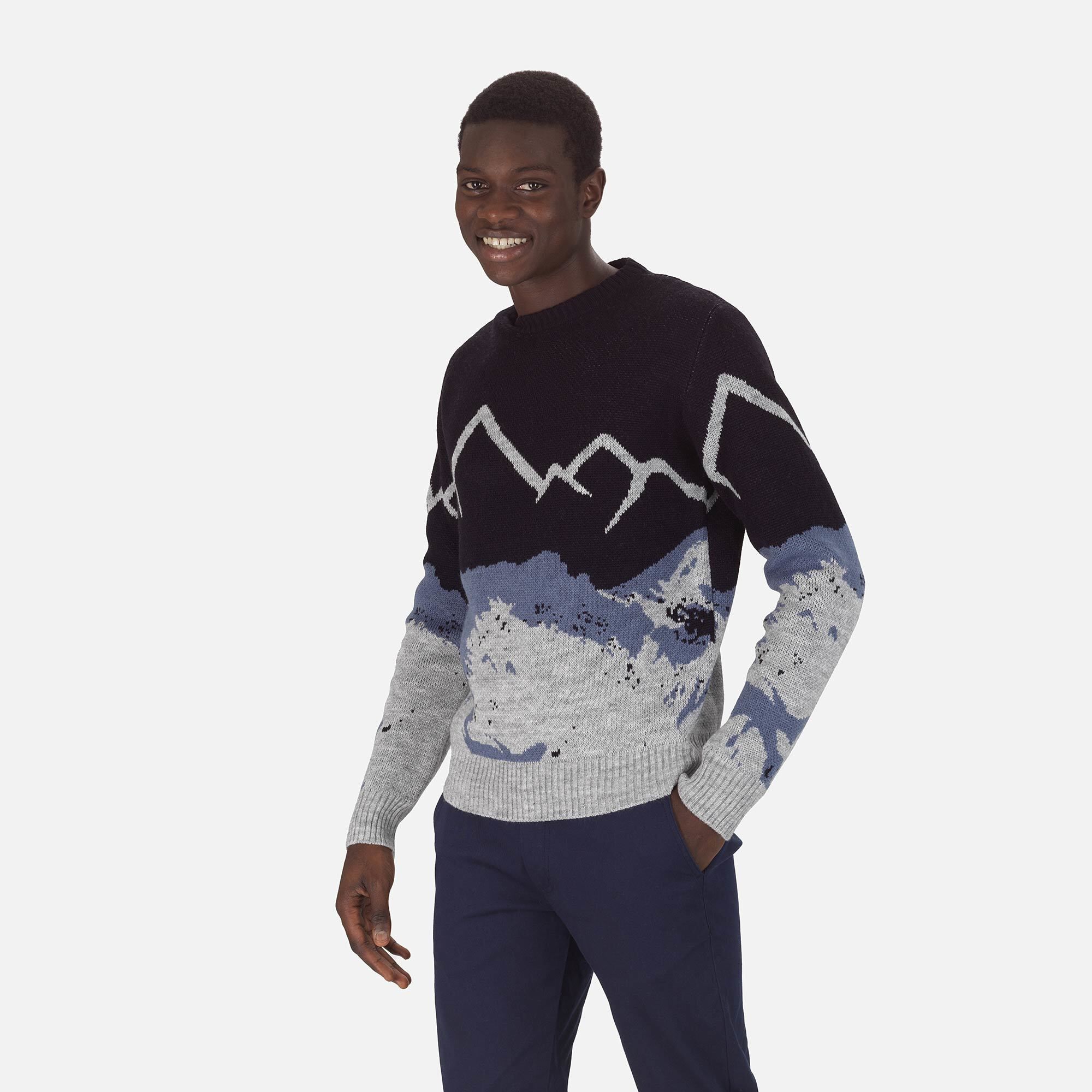 Pull en maille à col rond Homme