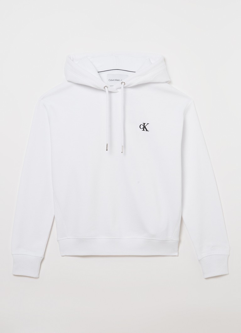 Felpa con cappuccio Calvin Klein con logo ricamato