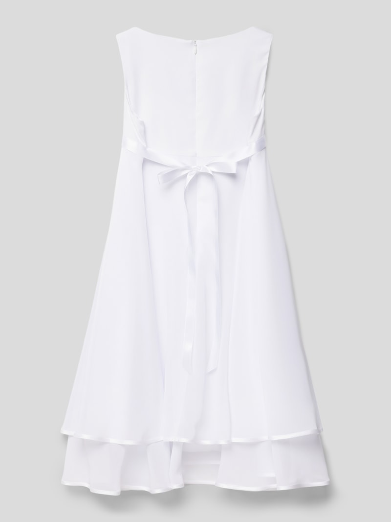 Kleid mit Schleifen-Detail in weiß