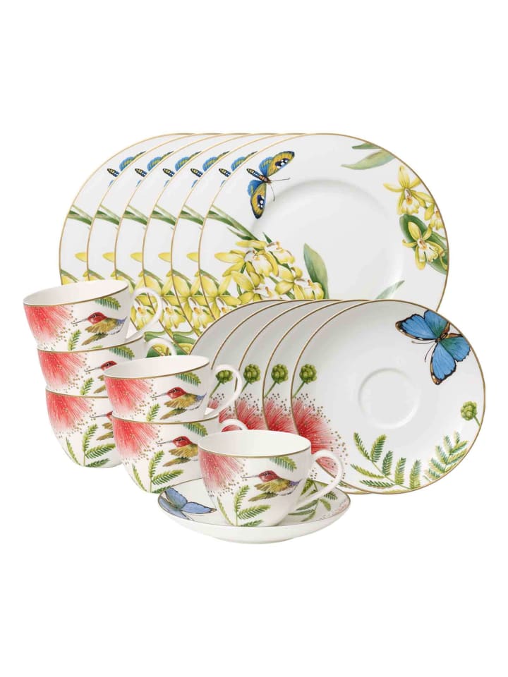 Villeroy & Boch 18er Set Kaffeeservice Amazonia Anmut in bunt günstig kaufen onesize