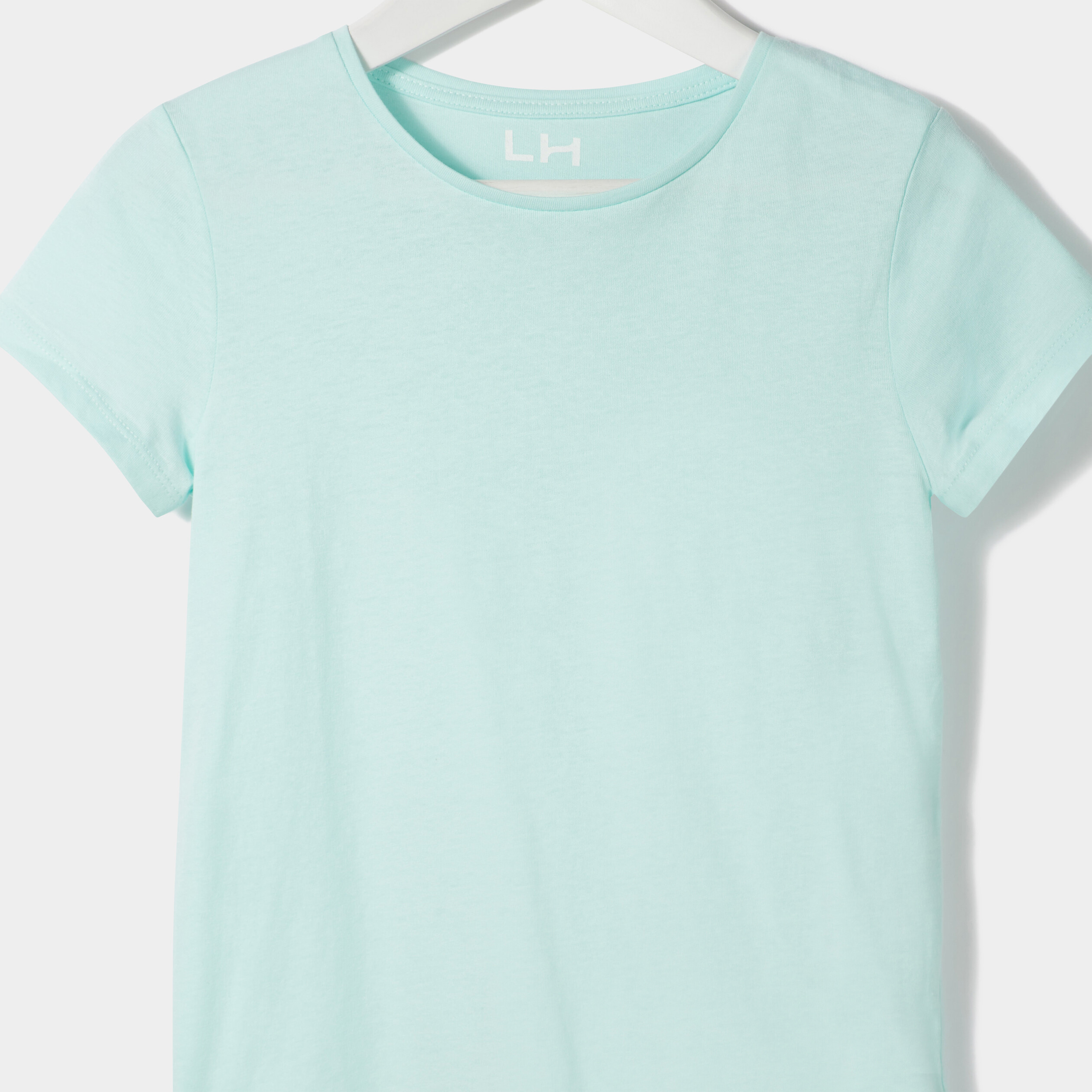 T-shirt manches courtes bleu clair fille | La Halle