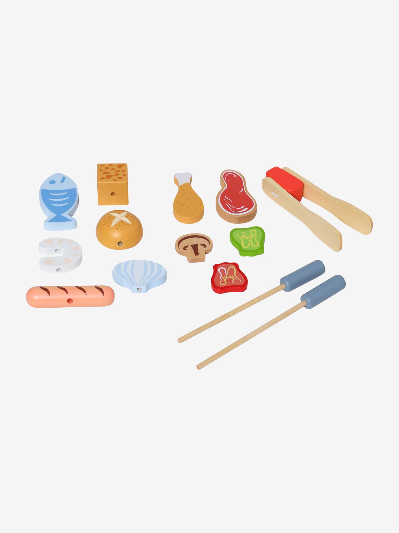 Vertbaudet Kinder Spielgrill, Holz FSC - natur/schwarz