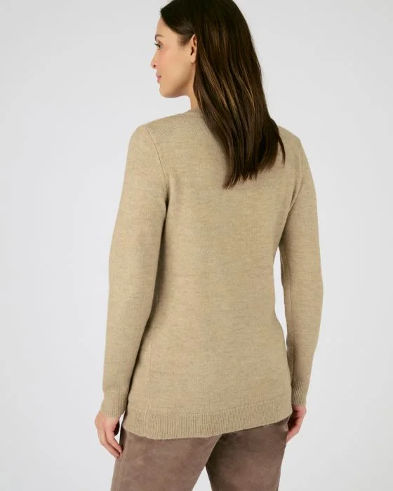 Pull maille chaude fantaisie, manches longues Thermolactyl