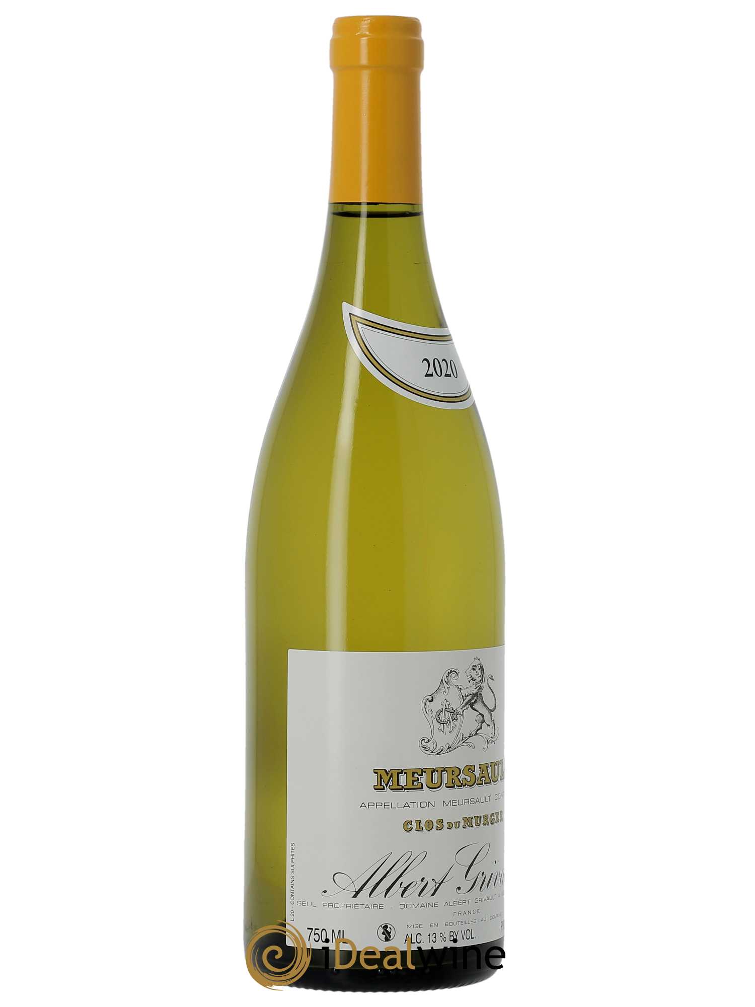 Meursault Clos du Murger Albert Grivault  2020 - Lot de 1 Bouteille