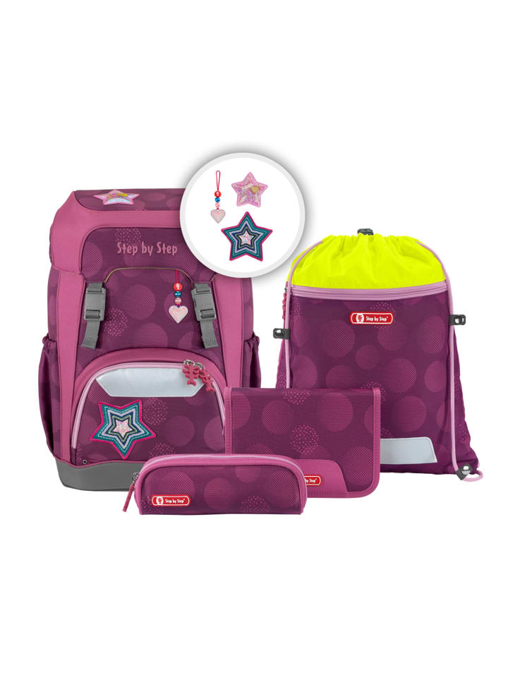 Step by Step 5tlg. Ranzen-Set GIANT in Glamour Star Astra günstig kaufen onesize
