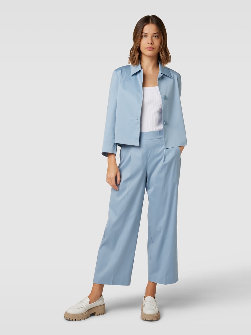 Hose mit Bundfalten in bleu