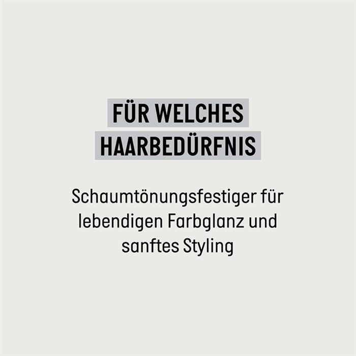 Haartönung Schaumfestiger