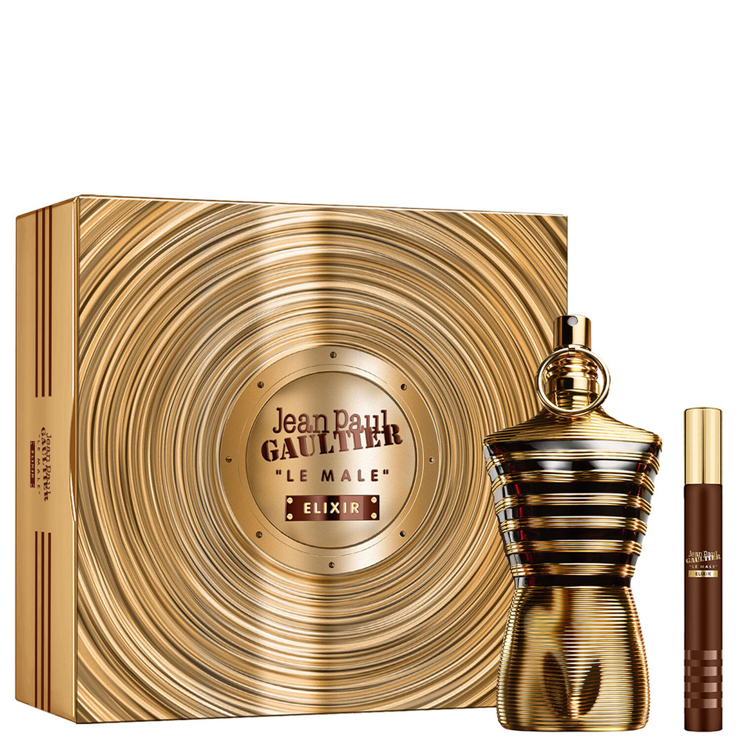 Jean Paul Gaultier LE MALE ELIXIR Coffret Parfum 125 ml et Vaporisateur de voyage 10 ml