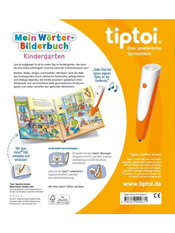 Ravensburger tiptoi® Mein Wörter-Bilderbuch Kindergarten günstig kaufen onesize