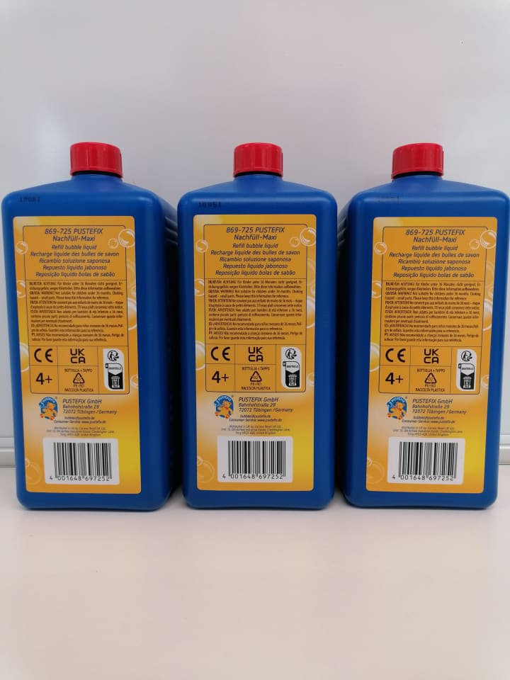 Pustefix 3 x PUSTEFIX Seifenblasen Nachfüllflasche 1.000ml günstig kaufen onesize