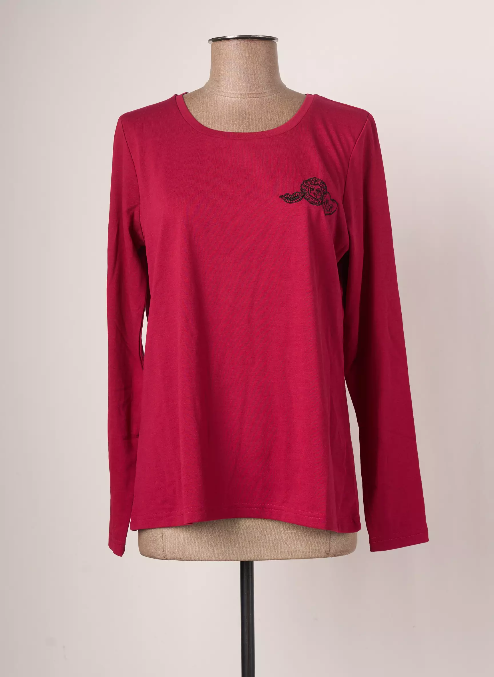 Damart Par Monsieur Christian Lacroix Tshirts Femme couleur rose