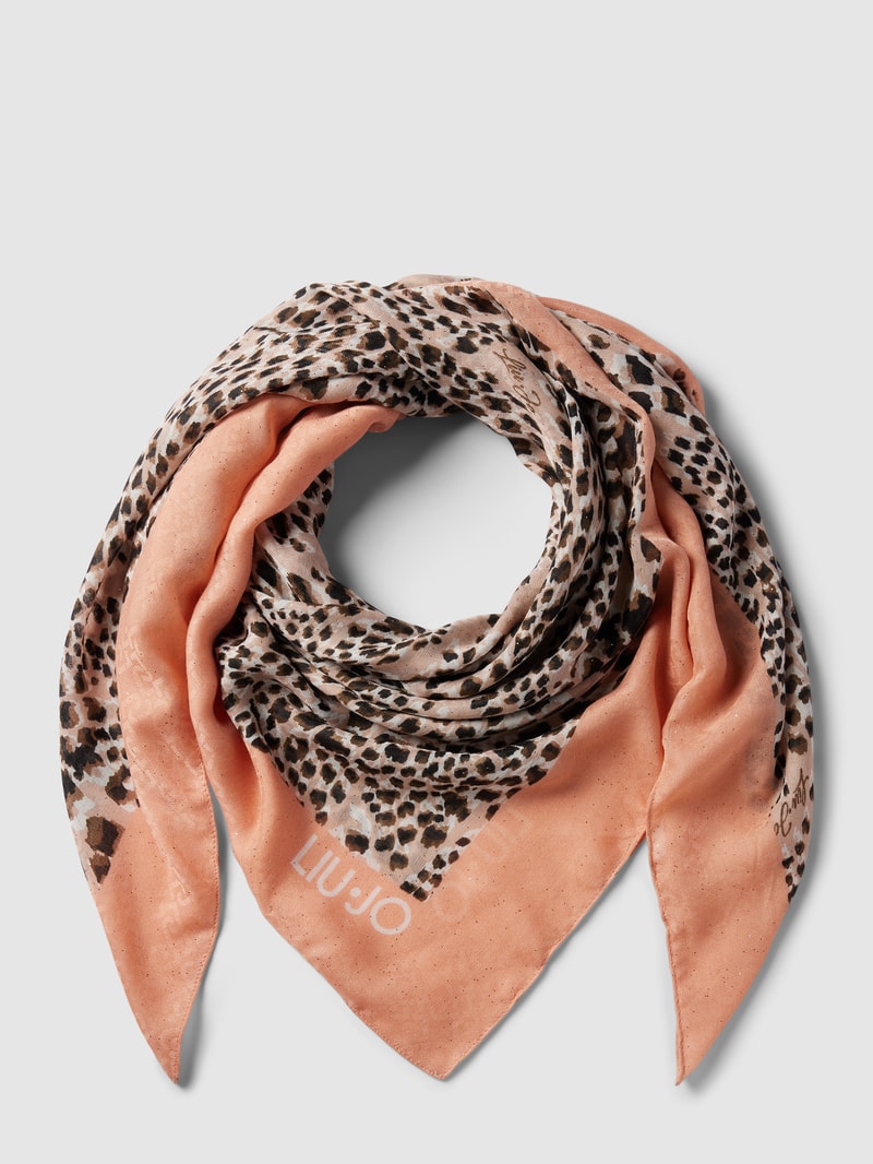 Schal mit Allover-Muster Modell 'Foulard' in beige